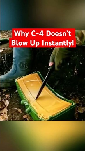Why You Can Cut C-4 Without Blowing Up