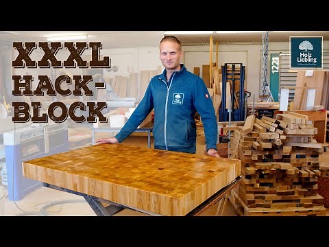 XXXL Stirnholz Hackblock aus Eichenholz bauen | Holz-Liebling DIY Doku