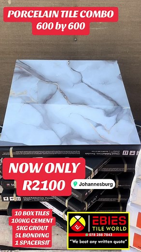 Porcelain Tile Combo: 600x600 Tiles for Home Renovation