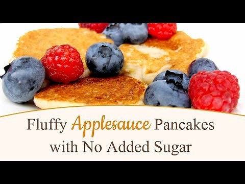 Fluffy Applesauce Pancakes with No Added Sugar| Easy and Quick Breakfast Recipe
