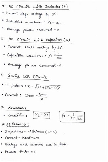 Alternating Current | Short Notes | Class -12 | Physics | CBSE | Boards | 🔥
