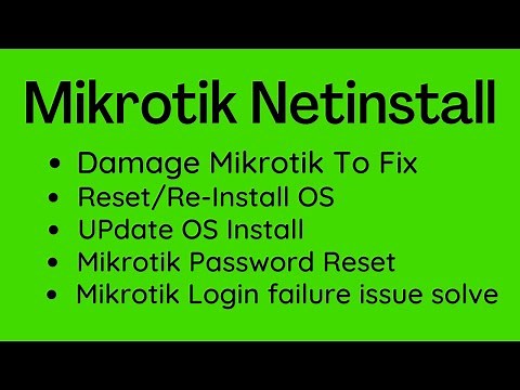 Mikrotik Netinstall