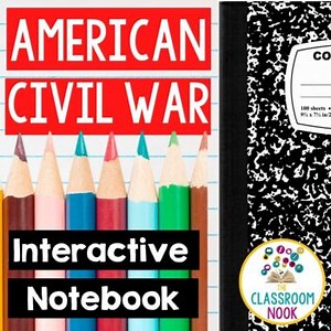 Civil War Interactive Notebook- North vs. South, Battles, Reconstruction & MORE!