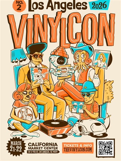 🎶 VINYLCON LOS ANGELES 2026 The largest vinyl record convention in Southern California is back! 📍 California Market Center 📅 March 21–22, 2026 VinylCon brings together record collectors, DJs, independent record stores, and music fans for a massive weekend of crate digging. Thousands of records across every genre — funk, soul, jazz, hip-hop, rock, rare pressings, and deep cuts. Come dig with Funky Groove Store and discover some serious grooves. 🛒 Shop anytime 👉 www.funkygroovestore.com ✔ Fre