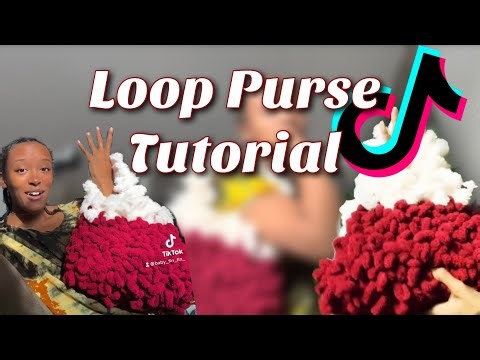 CROCHET LOOP PURSE TUTORIAL | VIRAL TIKTOK CROCHET LOOP PURSE