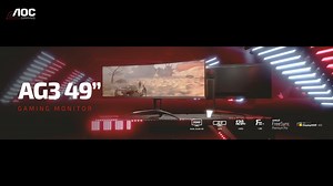 49” ultra-wide curved monitor (32:9) with 120 Hz refresh rate and DQHD resolution