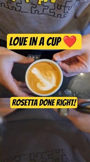 Rosetta Done Right ☕️ | Latte Art Vlog | Love in a Cup ❤️