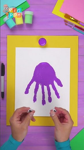 Pintemos un Pulpo | Manualidades Fáciles para Niños #Shorts #ToyCantando