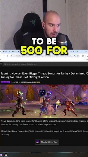 Tanks Aggro BUFFED - Midngiht Alpha - World of Warcraft #worldofwarcraft