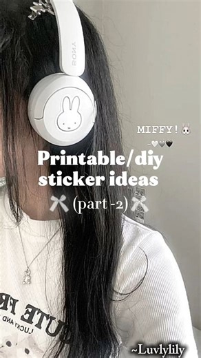 Printable/diy stickers Ideas~ 🌷🎀#youtubeshorts #aesthetic #artandcraft #craft #ideas #fyp