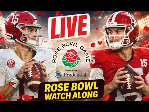 Alabama Crimson Tide vs. Indiana Hoosiers - Rose Bowl Live Stream + Play By Play | Game Highlights