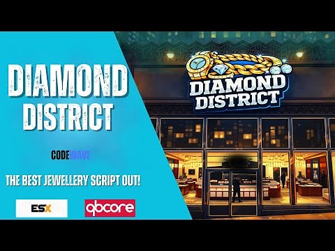 [ESX/QBCORE] Diamond District - The best fivem jewellery script (First release video)