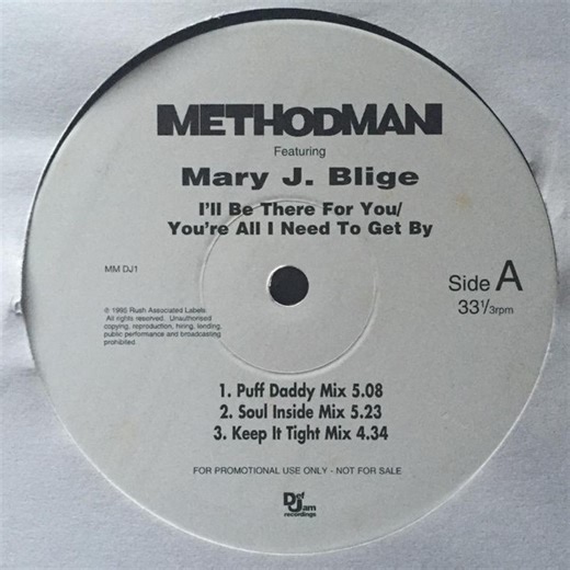 Method Man Featuring Mary J. Blige - I'll Be There For You/You're All I Need To Get By
