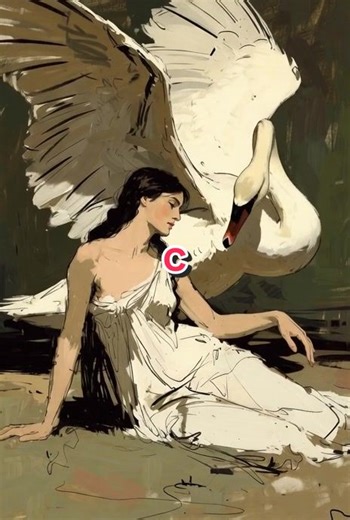 Leda Leda was the queen of Sparta when Zeus approached her in the form of a swan, said to be fleeing an eagle. That same night, Leda lay with both her husband, Tyndareus, and the swan. She later laid two eggs, from which emerged two pairs of children: Helen, whose beauty would ignite the Trojan War, and Polydeuces, one of the immortal twins; and Clytemnestra and Castor, the mortal pair. The story of Leda and the Swan became one of the most enduring themes in art from the Renaissance onward, symb
