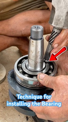 Bearing repid installation process. #tools #tips #asmr #repair #skills #shorts