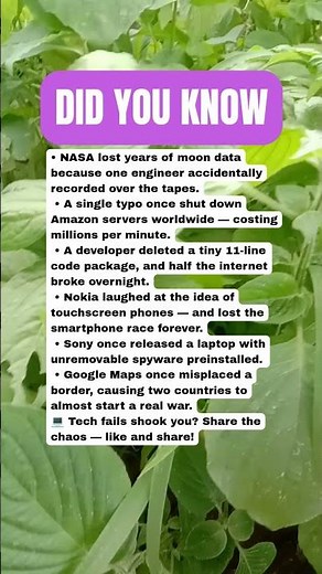 Unbelievable Tech Fails & Mistakes That Changed the World Forever 💻🤯 #facts