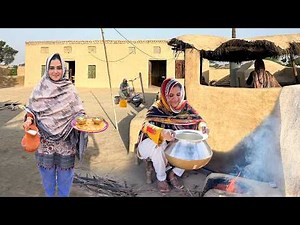 Ancient Village Life Pakistan | Village Women Morning Routine in Summer | Village Traditional Food