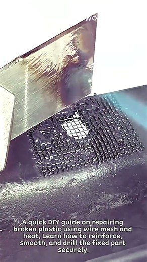 Wire Mesh Reinforcement Hacks #worker #process #diy #plasticrepair #restoration