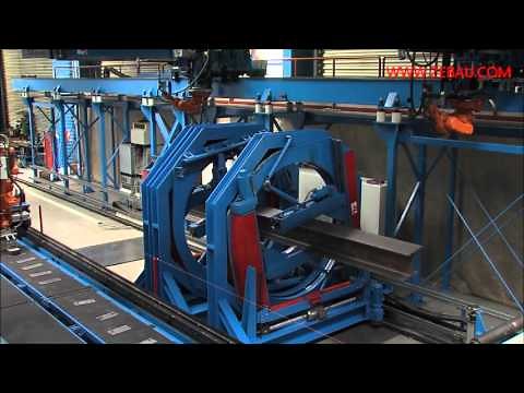 ZEMAN - robotic beam assembly/welding: HEA400 beam