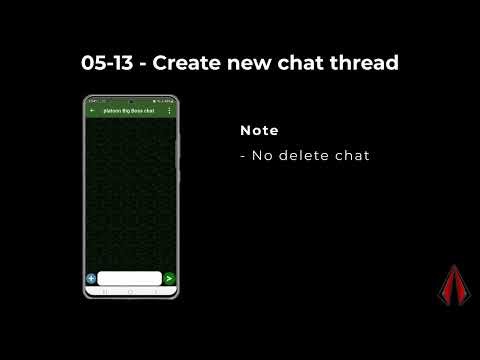 Ares Alpha Manual 5.13 - Create new chat thread