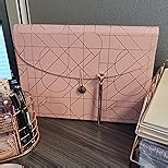 U Brands 13-Pocket Expanding File Folder, Office Supplies, Black and Gold Geometric, Brass Hardware, FSC Certified