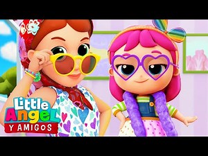 Jugamos Hacer Un Desfile De Modas 🥻🧥| Canciones Infantiles | Little Angel Y Amigos