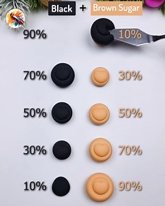 807K views · 1.4K reactions | Black Vs Brown Sugar Satisfying color mixing clay #Satisfying #Christmas #asmr #clay #crafts #Shorts | Painting Concept | Facebook