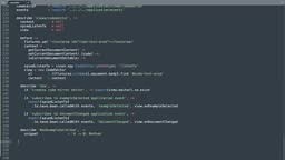 CoffeeScript Programming Language Source Code Typing Effect....
