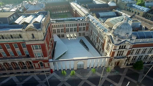 18K views · 563 reactions | Last week we sent up a drone to capture images of our new V&A Exhibition Road Quarter. It really shows off the new porcelain tiled courtyard - a fantastic new public space for London! #RevealVAM Find out more: vam.ac.uk/reveal | Victoria and Albert Museum | Facebook