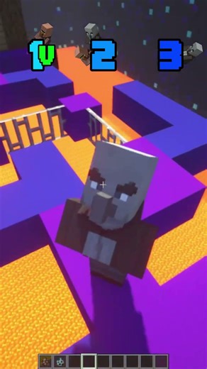 Can the Vindicator catch the Villager? Minecraft