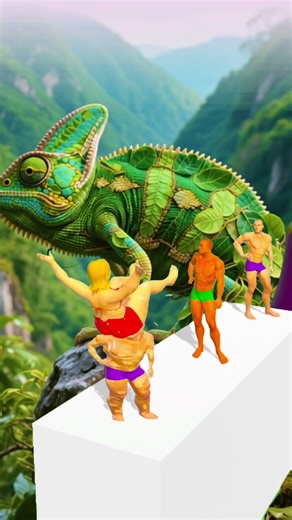 Squeezy Girls Epic Satisfying Gameplay #358 - Camo Lizard Beast 🦎👀