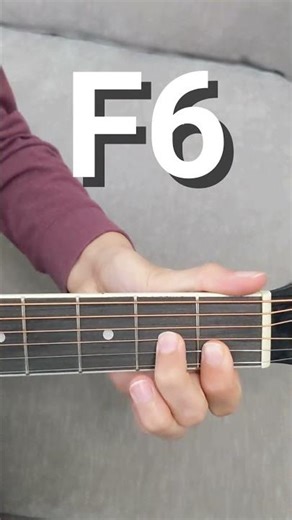 Guitar lessons for beginners (F6 chord) #guitar #chord