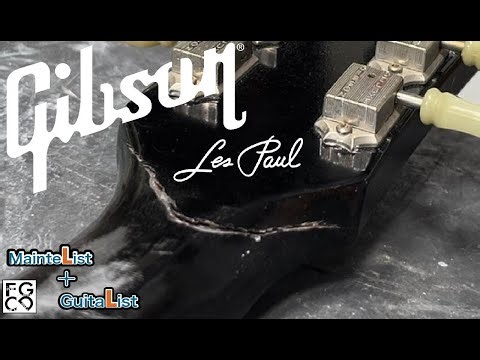 ネックの折れかかったレスポールを修復しました/Gibson Les Paul Studio