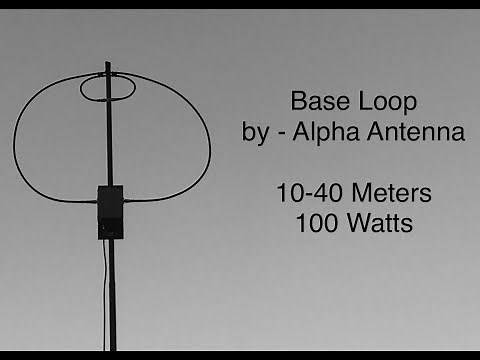 Alpha Antenna ® Base Magnetic Loop MagLoop Antenna for 10-40M at 100 Watts, by www.AlphaAntenna.com