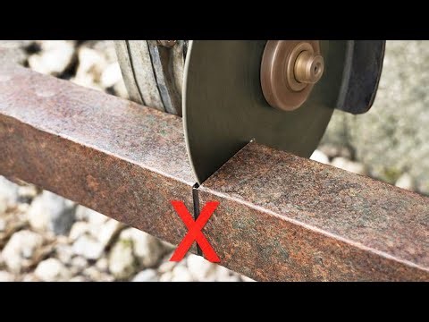 Amazing tricks! How to quickly cut six types of metal using an angle grinder!