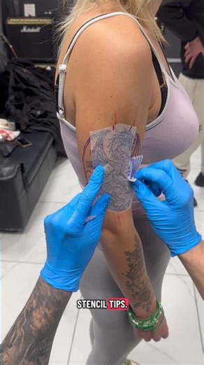 How to print and apply a tattoo stencil #tattoing #tattootips #tattooartist #tattoostencil