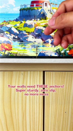 Why do all DIY pros skip plastic anchors? This metal self-drilling anchor is the REAL DEAL 🤯#anchors #DIY #screw #fyp #tools