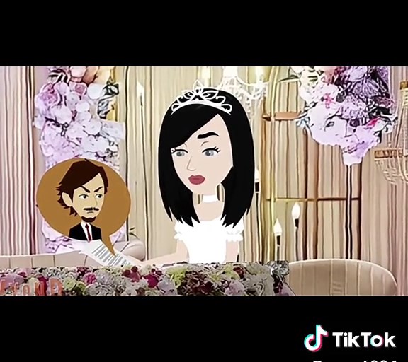 Animated Wedding Celebration with Bride and Groom