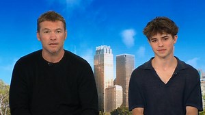 Sam Worthington and young co-star discuss new film Transfusion