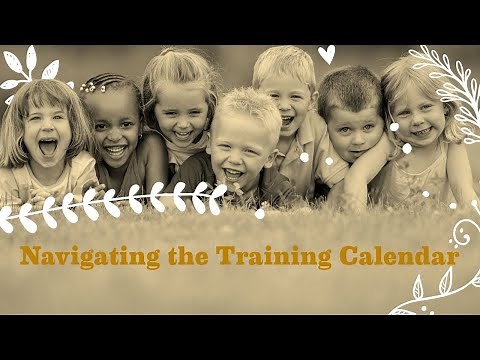 Navigating the Training Calendar (Updated 2022)
