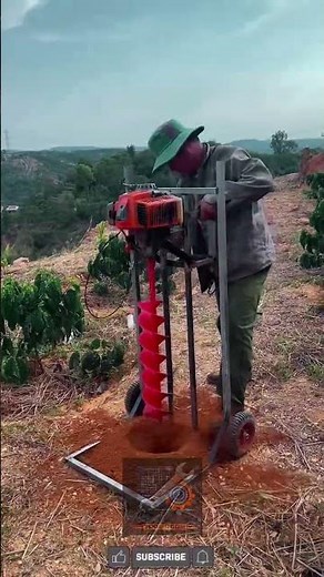 Optimize your hole drilling process using portable gas-powered earth auger frames
