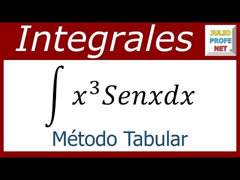 Integrales por método tabular | Ej. 3 #julioprofe