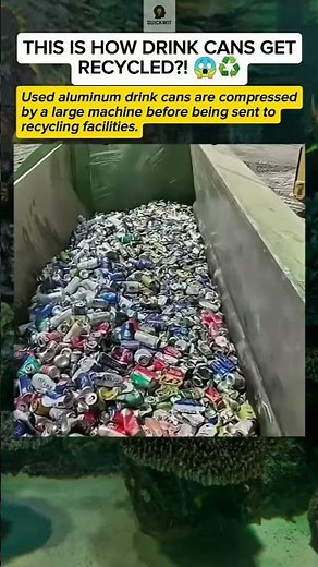 How Aluminum Drink Cans Are Recycled ♻️🥤