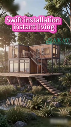 Our prefab homes are designed for speed, strength, and simplicity. No foundation headaches. No messy on-site chaos. Just a clean, modern house that goes up fast and stands strong.Built with durable steel frames and high-quality panels, our modular homes keep you comfortable in any season. Plus, dry construction means less waste and a greener planet.Dreaming of your own space? We make it happen — without the wait.DM us to learn more. #ContainerHome #ModularHome #PrefabHome #TinyHouse #SmartHouse 