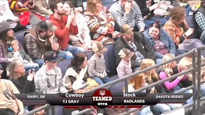 TJ Gray, 88 points on Dakota Rodeo's Badlands for the Cinch Worlds Toughest Rodeo Win in Columbus, OH #WeAreProRodeo | PRCA ProRodeo