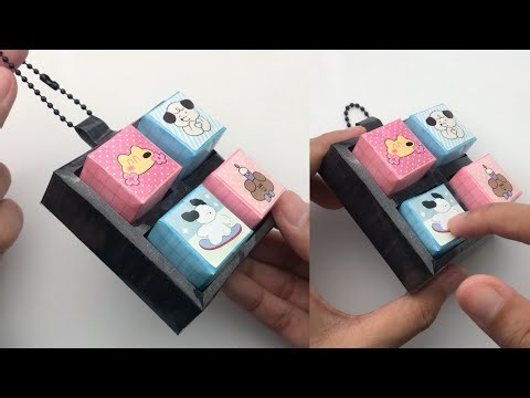 DIY Fidget Clicker Keychain with Paper | Tutorial Step by Step