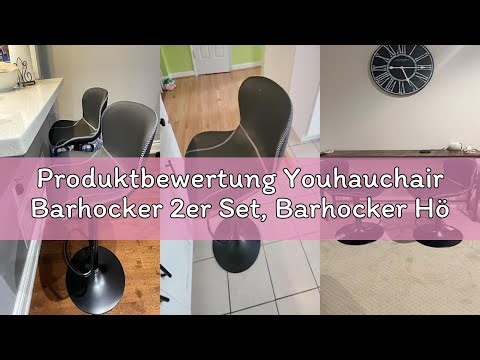 Produktbewertung Youhauchair Barhocker 2er Set, Barhocker Höhenverstellbar aus Kunstleder, wasserdic