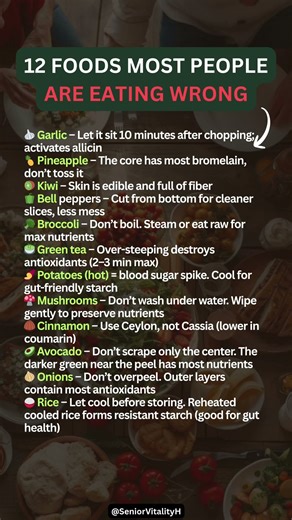 🍽️ 12 Foods Most People Are Eating Wrong