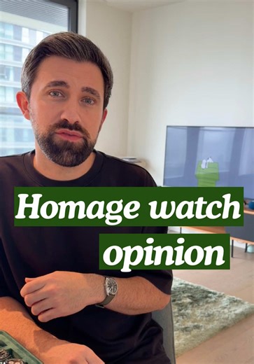 Is it okay to buy a homage watch? Honest opinions #watchcollector #watchtok #watchesofinstagram