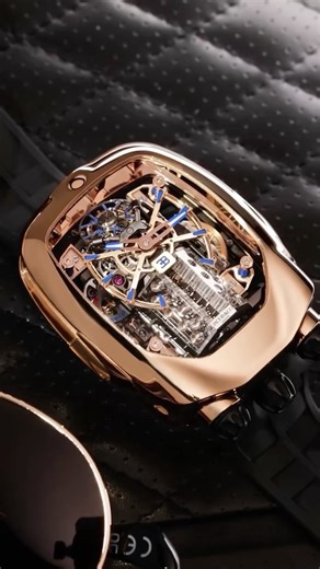 JACOB & CO. on Instagram: "x @bugatti The Bugatti Chiron Tourbillon is a kinetic sculpture powered by 578 components, complete with a patented W16 engine animation and a tourbillon angled at 30°. The case—sapphire, forged carbon, or titanium—is a chassis for the soul of speed. Not just co-branded. Co-developed with Bugatti to defy horological convention."
